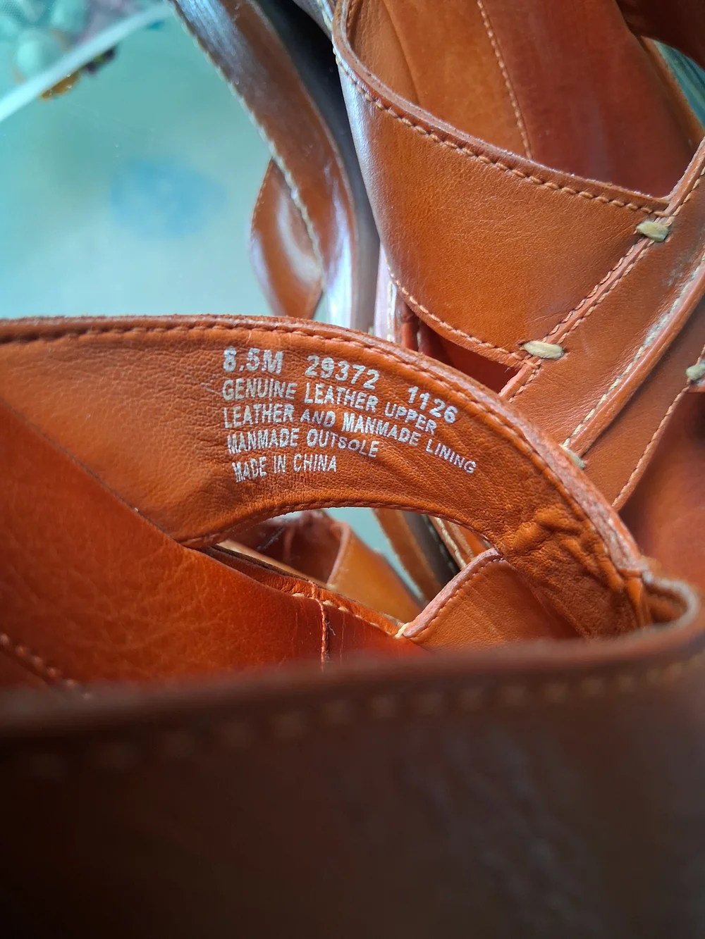Timberland Men's Leather Slide Sandals in Chestnut Brown